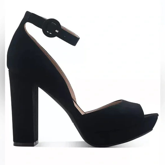 Sun & Stone Peep toe block heel - Picture 2 of 5